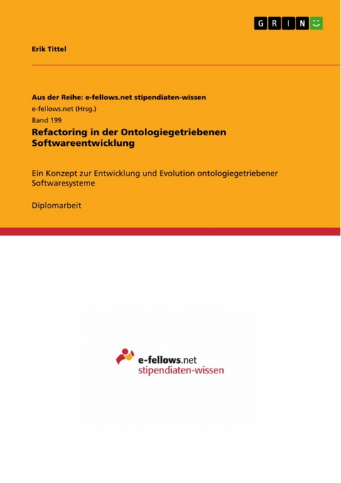 Refactoring in der Ontologiegetriebenen Softwareentwicklung - Erik Tittel