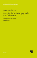 Metaphysische Anfangsgr&uuml;nde der Rechtslehre - Immanuel Kant