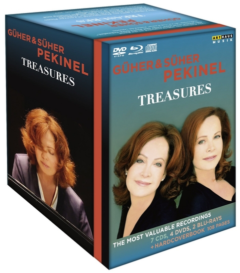 Treasures - G&uuml;her & S&uuml;her Pekinel, 7 Audio-CDs + 4 DVDs + 2 Blu-rays + Hardcoverbook