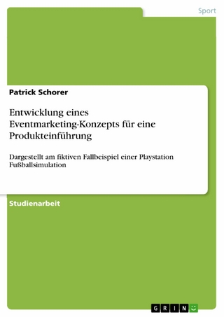 Entwicklung eines Eventmarketing-Konzepts für eine Produkteinführung