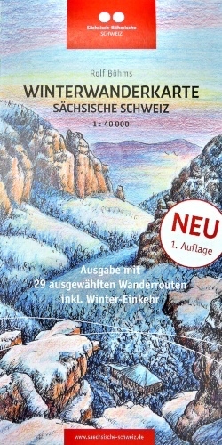 Winterwanderkarte Sächsische Schweiz 1:40000