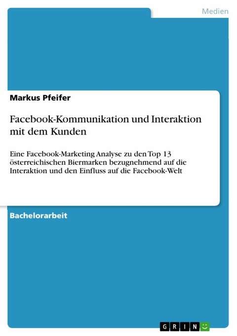 Facebook-Kommunikation und Interaktion mit dem Kunden - Markus Pfeifer
