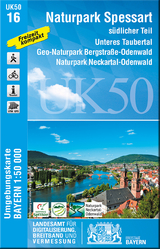 UK50-16 Naturpark Spessart s&uuml;dlicher Teil - Breitband und Vermessung Landesamt f&uuml;r Digitalisierung  Bayern