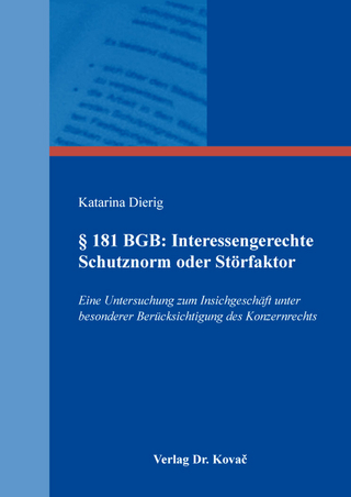 § 181 BGB: Interessengerechte Schutznorm oder Störfaktor