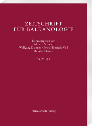 Zeitschrift für Balkanologie 54 (2018) 1