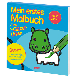 Mein erstes Malbuch mit Glitzer - Nilpferd