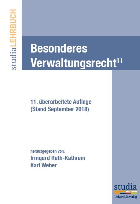 Besonderes Verwaltungsrecht (f. &Ouml;sterreich) - Karl Weber