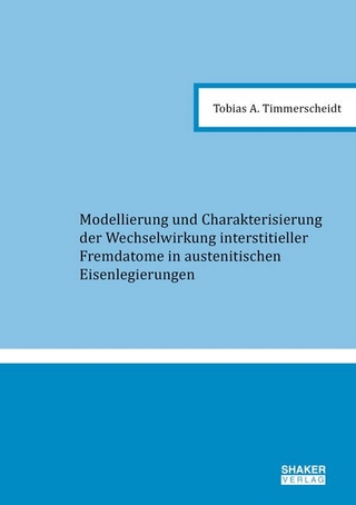 Modellierung und Charakterisierung der Wechselwirkung interstitieller Fremdatome in austenitischen Eisenlegierungen