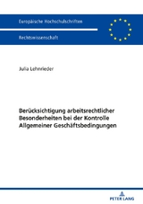 Ber&uuml;cksichtigung arbeitsrechtlicher Besonderheiten bei der Kontrolle Allgemeiner Gesch&auml;ftsbedingungen - Julia Lehnrieder