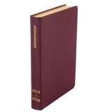 Tagebuch-Kalender 2019-2028 Leder bordeauxrot - 