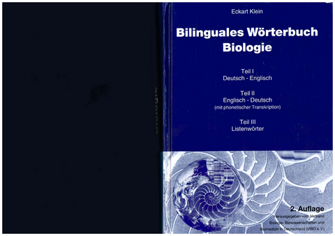 Bilinguales W&ouml;rterbuch Biologie - Eckart Klein