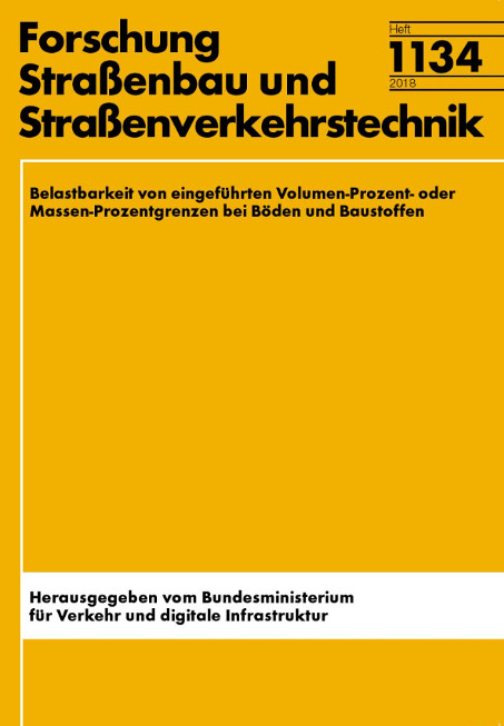 Belastbarkeit von eingef&uuml;hrten Volumen-Prozent- oder Massen- Prozentgrenzen bei B&ouml;den und Baustoffen - Chr Henzinger, E Barka, E Birle, D Heyer