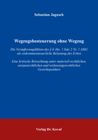 Wegzugsbesteuerung ohne Wegzug