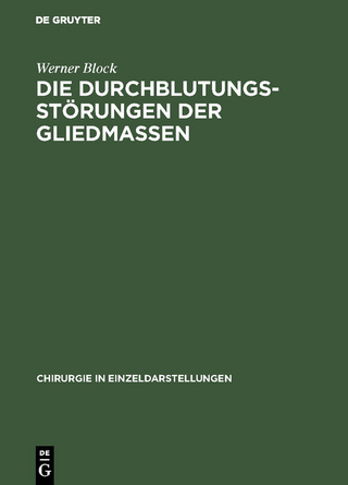 Die Durchblutungsstörungen der Gliedmassen