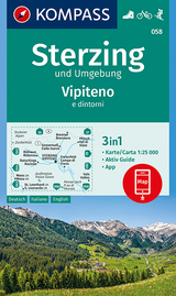 KOMPASS Wanderkarte Sterzing und Umgebung, Vipteno e dintorni - 