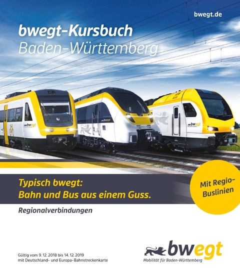 Kursbuch Baden-W&uuml;rttemberg 2019