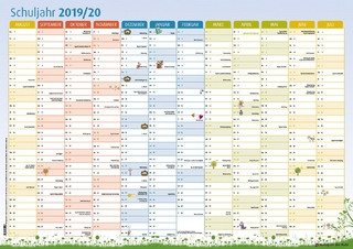 Der Schuljahres-Wandkalender 2019/2020