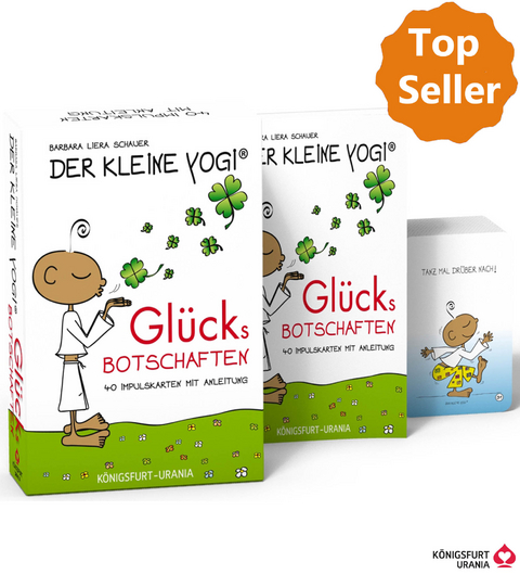 Der Kleine Yogi. Gl&uuml;cksbotschaften - Set mit Booklet und 40 Impulskarten - Barbara Liera Schauer