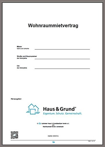 Mietvertrag f&uuml;r Wohnungen, Eigentumswohnungen und Einfamilienh&auml;user, Wohnraummietvertrag - 