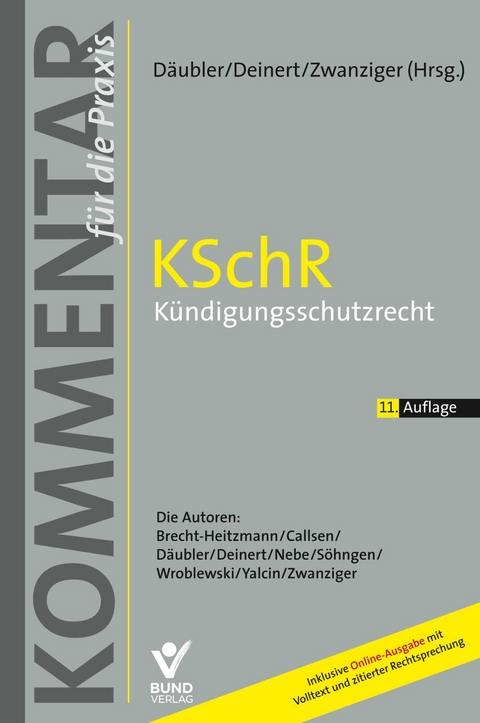 KSchR - K&uuml;ndigungsschutzrecht - 