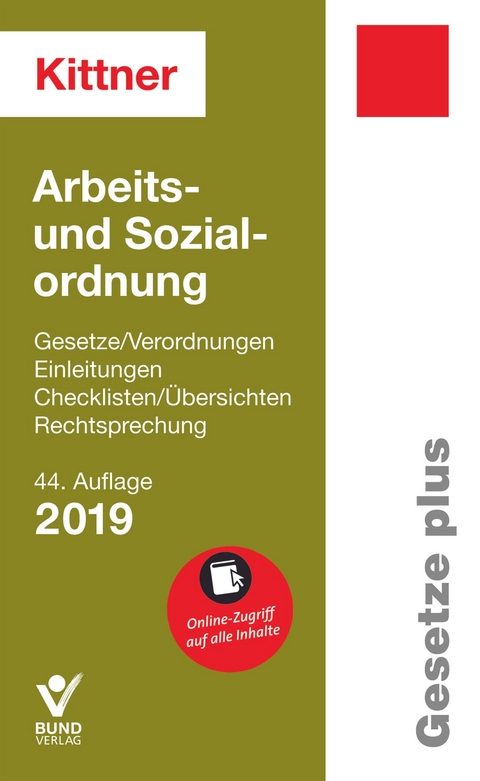Arbeits- und Sozialordnung -  Kittner