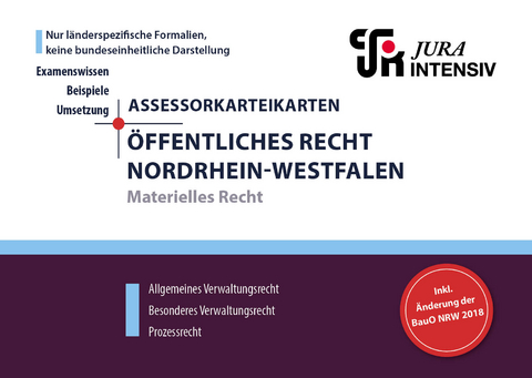 ASSEX Karteikarten &Ouml;ffentliches Recht NRW - Materielles Recht - Dr. Dirk Kues