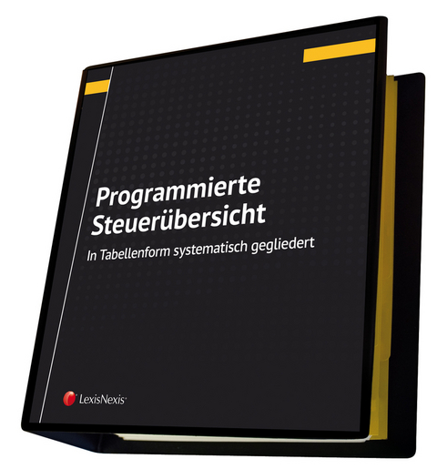 Programmierte Steuer&uuml;bersicht