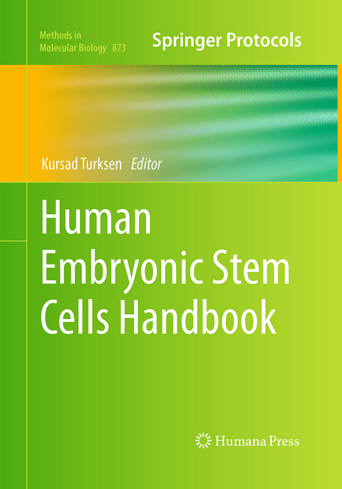 Human Embryonic Stem Cells Handbook - 
