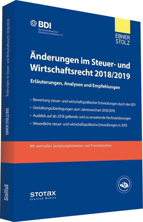 &Auml;nderungen im Steuer- und Wirtschaftsrecht 2018/2019