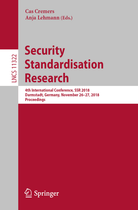 Security Standardisation Research - 