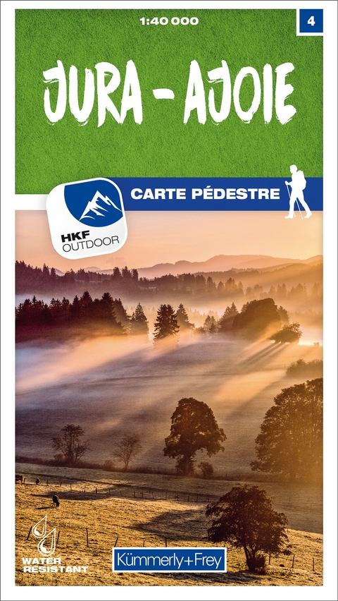 K&uuml;mmerly+Frey Wanderkarte 4 Jura, Ajoie 1:40.000