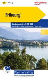 K&uuml;mmerly+Frey Wanderkarte 31 Fribourg 1:60.000