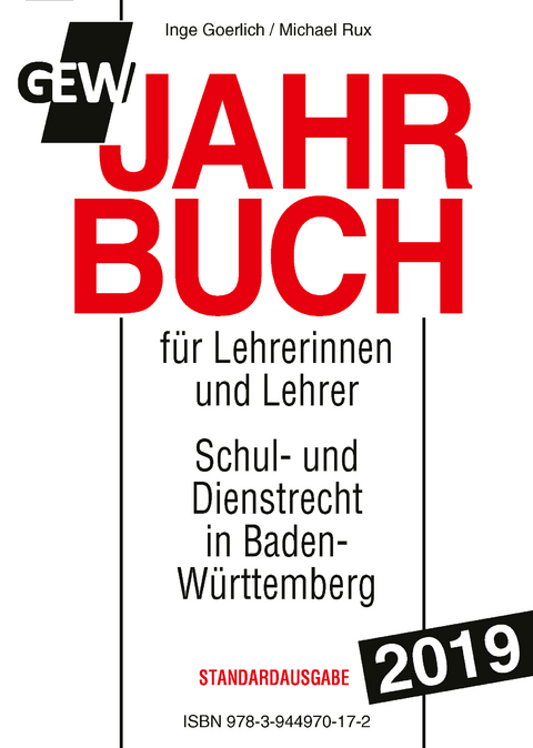 GEW-Jahrbuch 2019 - Inge Goerlich, Michael Rux
