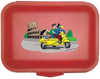 Globi Lunchbox Rom rot