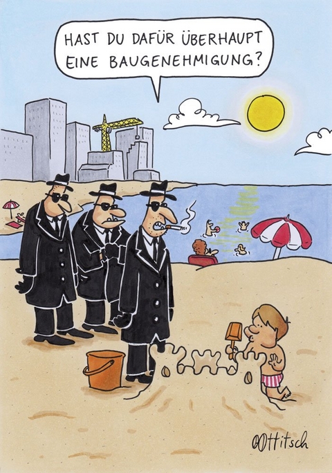 Postkarte &bdquo;Baugenehmigung" - Oliver Ottitsch