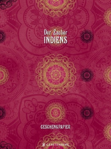 Der Zauber Indiens Geschenkpapier, Motiv Pinke Pracht