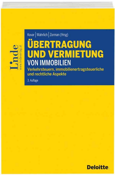Übertragung und Vermietung von Immobilien - Christian Bürgler, Elisabeth Hoffberger, Sabine Mairhuber, Friedrich Möstl, Elisabeth Pamperl, Johanna Kloner, Andreas Schwaighofer, Christina Stifter, Philip Vondrak, Klaus Wiedermann, Christian Wilplinger, Florian Woditschka