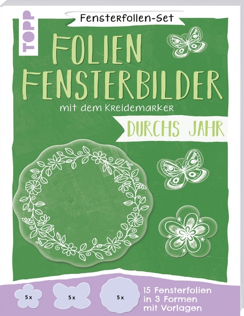 Fensterfolien-Set - Folien-Fensterbilder mit dem Kreidemarker - Durchs Jahr - Pia Pedevilla, Nina Rötters