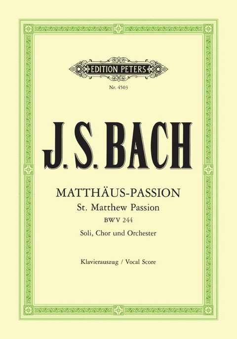 Matth&auml;us-Passion - 