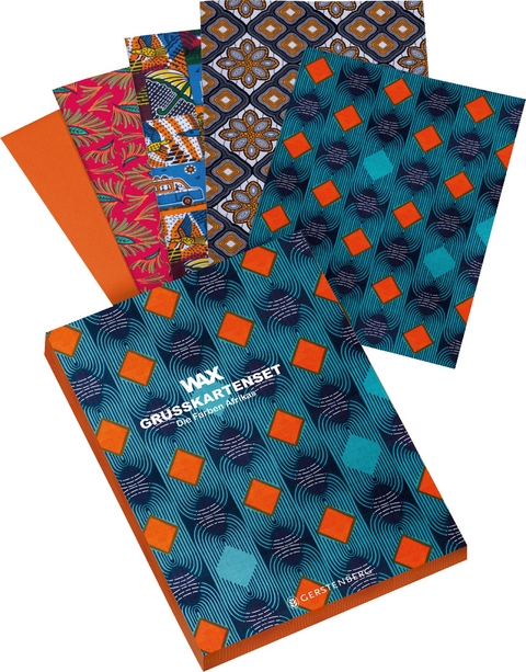 WAX Gru&szlig;karten-Set, Die Farben Afrikas