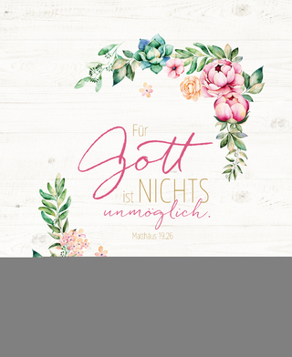 Für Gott ist nichts unmöglich - Wand- und Standbild