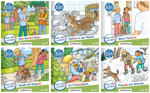 Paket &ndash; Mats, Mila und Molli &ndash; Heft 7&ndash;12, Schwierigkeitsstufe B - Helge Dr. Weinrebe