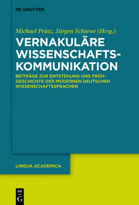 Vernakul&auml;re Wissenschaftskommunikation - 