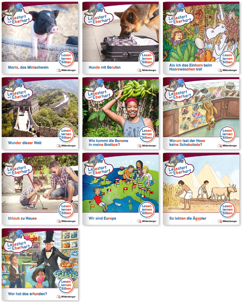 Paket &ndash; Lesestart mit Eberhart, Lesestufe 5: Komplettbezug Heft 41-50 - Stefanie Drecktrah, Nicole Brandau