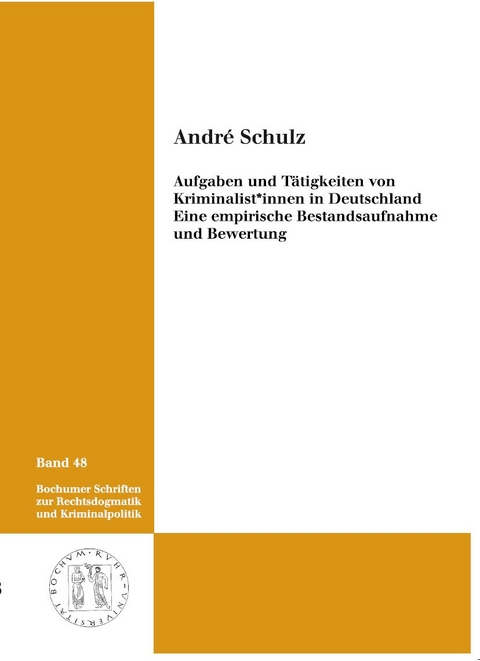 Aufgaben und T&auml;tigkeiten von Kriminalist*innen in Deutschland - Andr&eacute; Schulz
