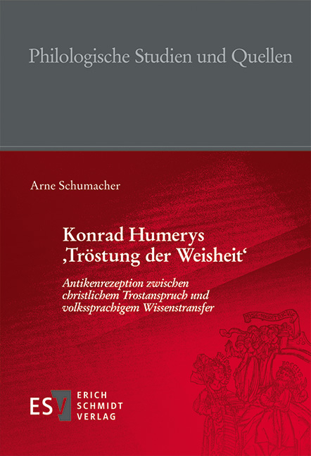 Konrad Humerys &sbquo;Tr&ouml;stung der Weisheit&lsquo; - Arne Schumacher