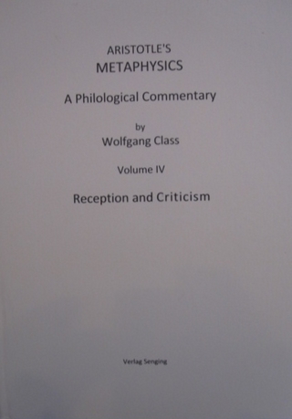 Aristotle's Metaphysics A Philological Commentary