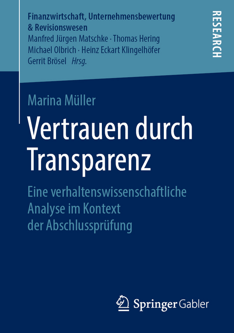Vertrauen durch Transparenz - Marina M&uuml;ller