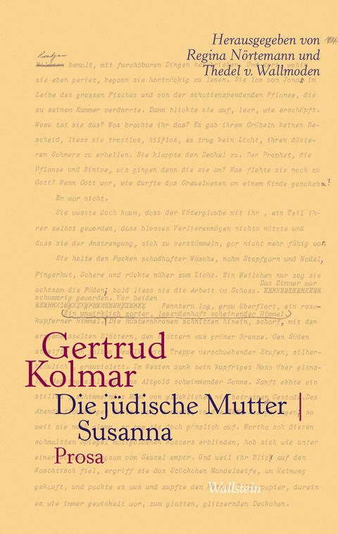 Die j&uuml;dische Mutter | Susanna - Gertrud Kolmar