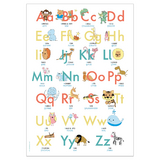 ABC Poster 70,7x100 cm | Alphabet spielerisch mit Tieren lernen | Das ABC-Lernposter mit Gro&szlig;- und Kleinbuchstaben | - Lisa Wirth